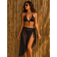 Siyah Pembe Bikini Pareo Set Siyah Pembe Bikini Pareo Set