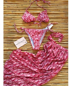 3'lü Pareolu Bikini Set 3'lü Pareolu Bikini Set
