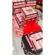 Açık Pembe Çizgili Pijama Takımı& Kırmızı Taşlı Sütyen Takımı&Sprey Romantıc