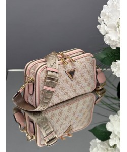 Guess Logolu Pudra Detaylı Çift Fermuarlı Kadın Omuz & Çapraz Çanta Guess Logolu Pudra Detaylı Çift Fermuarlı Kadın Omuz & Çapraz Çanta