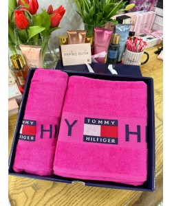 Pembe Bambu İplik Havlu Takım