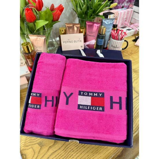 Pembe Bambu İplik Havlu Takım Pembe Bambu İplik Havlu Takım