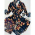 Ayıcık Desen Lacivert Kadife Pijama Takımı 