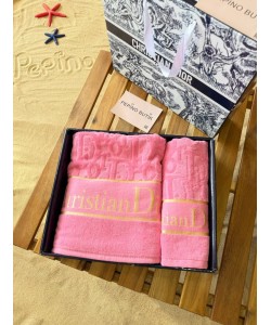 Pembe Bambu İplik Havlu Takım