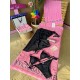 Siyah Pembe Bikini Pareo Set Siyah Pembe Bikini Pareo Set