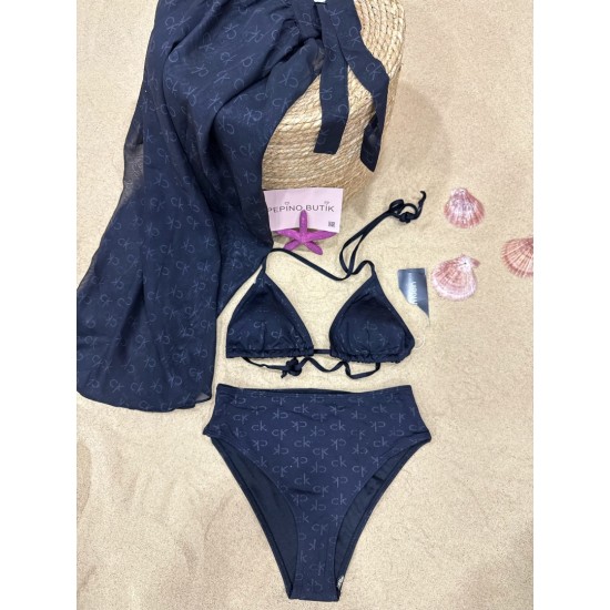 3'lü Pareolu Bikini Set 3'lü Pareolu Bikini Set