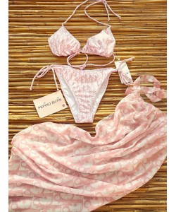 3'lü Pareolu Bikini Set 3'lü Pareolu Bikini Set