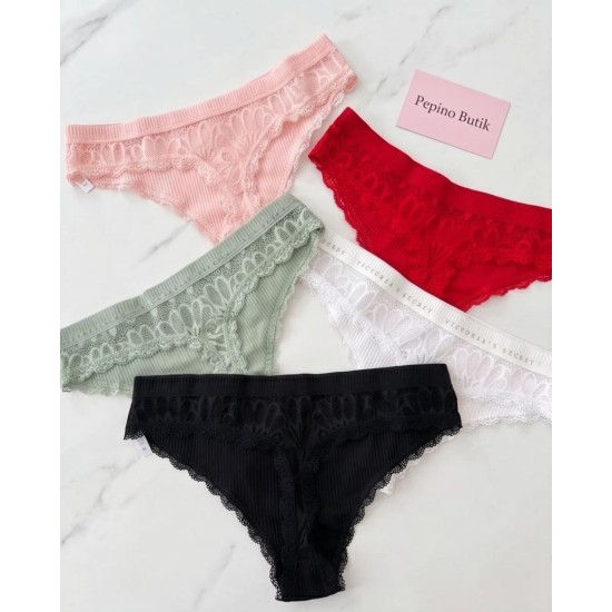 5 li Dantel String İç Çamaşır Set 5 li Dantel String İç Çamaşır Set