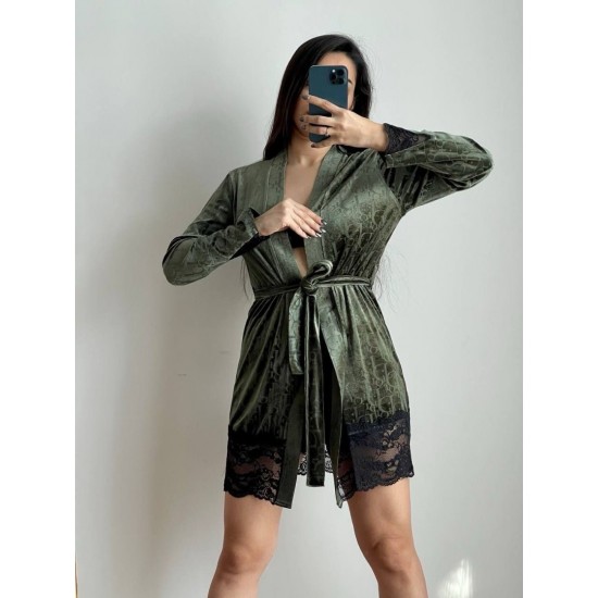 3'lü Kadife Sabahlık Set 3'lü Kadife Sabahlık Set