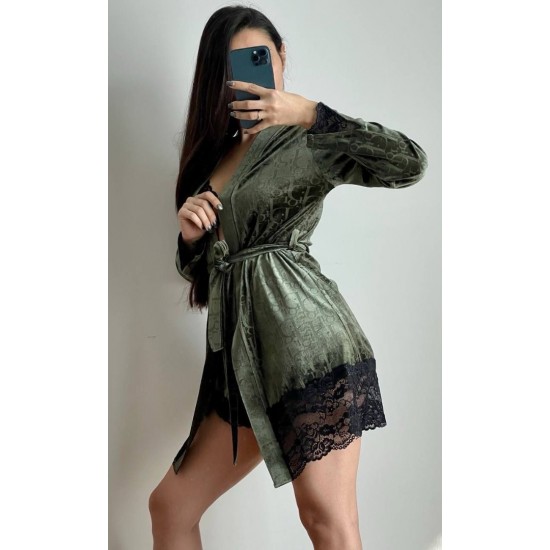 3'lü Kadife Sabahlık Set 3'lü Kadife Sabahlık Set