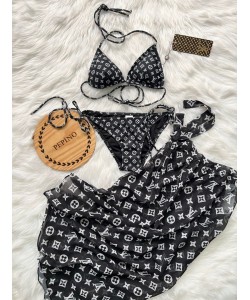 3'lü Pareolu Bikini Set