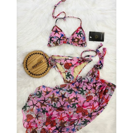 3'lü Pareolu Bikini Set