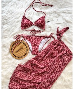 3'lü Pareolu Bikini Set