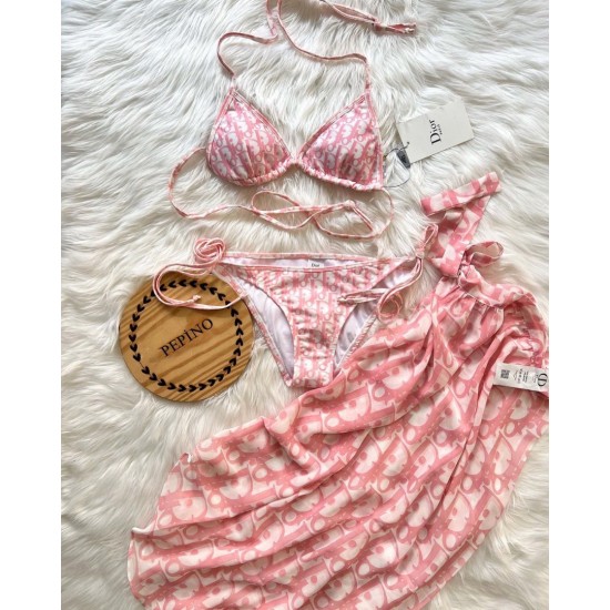 3'lü Pareolu Bikini Set 3'lü Pareolu Bikini Set