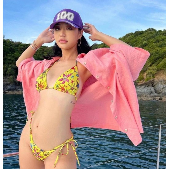 3'lü Pareolu Bikini Set