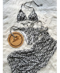 3'lü Pareolu Bikini Set