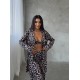 Armani Leopar Baskılı Saten Tunik & Pantolon & Sütyen Set Armani Leopar Baskılı Saten Tunik & Pantolon & Sütyen Set