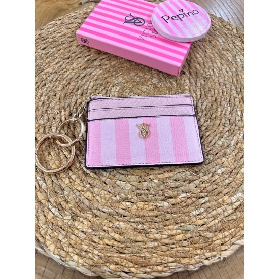 Pembe Çizgili Kartlık Pembe Çizgili Kartlık
