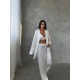 Armani Beyaz Saten Tunik & Pantolon & Sütyen Set