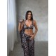 Armani Leopar Baskılı Saten Tunik & Pantolon & Sütyen Set Armani Leopar Baskılı Saten Tunik & Pantolon & Sütyen Set