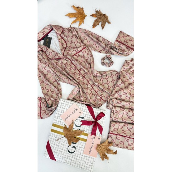 Guccı Armani İpek Saten Pijama Takımı Guccı Armani İpek Saten Pijama Takımı