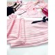 Açık Pembe Çizgili Gömlek Yaka Pijama Takımı&Siyah Taşlı Sütyen Takımı&Sprey
