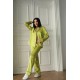 Yağ Yeşili Armani İpek Saten Pijama Takımı Yağ Yeşili Armani İpek Saten Pijama Takımı