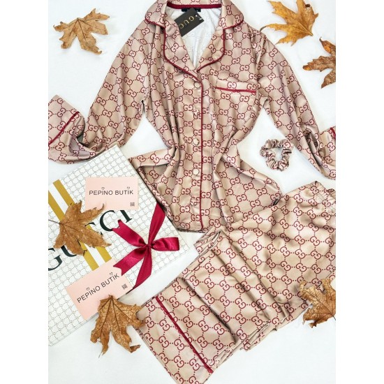 Guccı Armani İpek Saten Pijama Takımı Guccı Armani İpek Saten Pijama Takımı