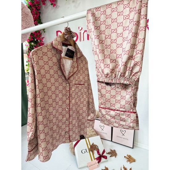 Guccı Armani İpek Saten Pijama Takımı Guccı Armani İpek Saten Pijama Takımı