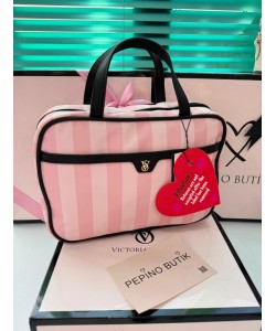 Vs Pembe Çizgili Ekspres Seyehat Çantası Vs Pembe Çizgili Ekspres Seyehat Çantası