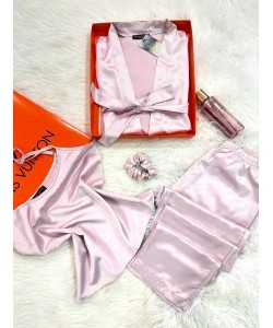 3'Lü Pudra İpek Saten Set 