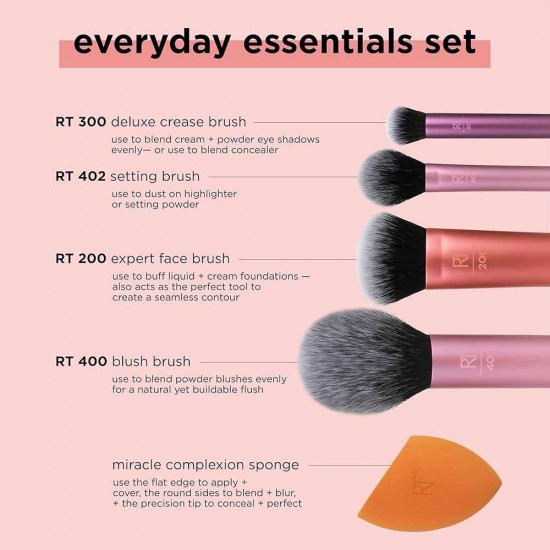 Real Techniques Everyday Essentials - Makyaj Fırça Seti Real Techniques Everyday Essentials - Makyaj Fırça Seti
