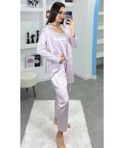 3'Lü Pudra İpek Saten Set 