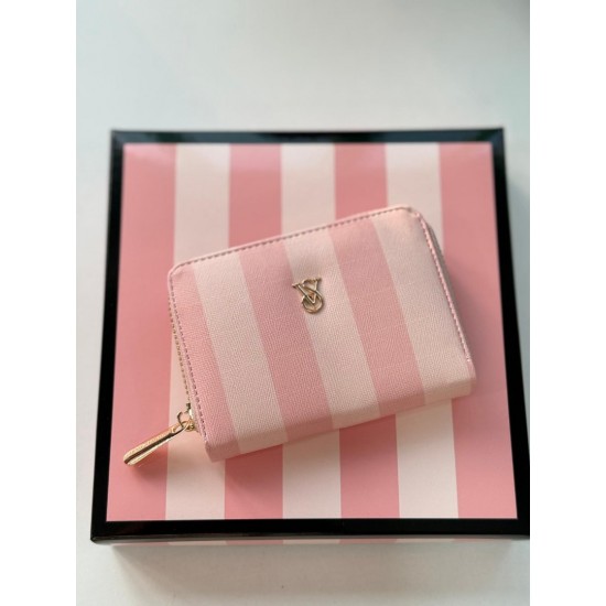 Vs Kare Pembe Çizgili Cüzdan Vs Kare Pembe Çizgili Cüzdan