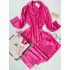 Vs Şeker Pembe Armani İpek Saten Pijama Takımı