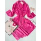 Vs Şeker Pembe Armani İpek Saten Pijama Takımı Vs Şeker Pembe Armani İpek Saten Pijama Takımı
