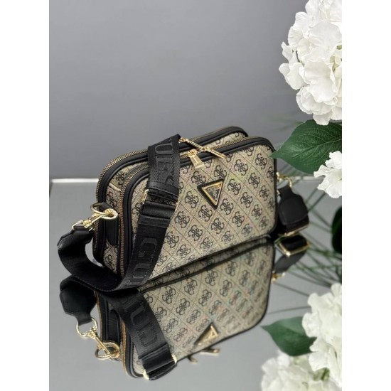 Guess Logolu Çift Bölmeli Omuz & Çapraz Askılı Kadın Çanta